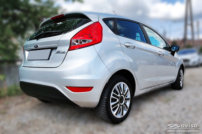 Lastskydd Ford Fiesta VII halvkombi 3-dörrars/ 5-dörrars/ van 3-dörrars 2008–2012, facelift 2012–2017 – Silver satin – detaljbild 2