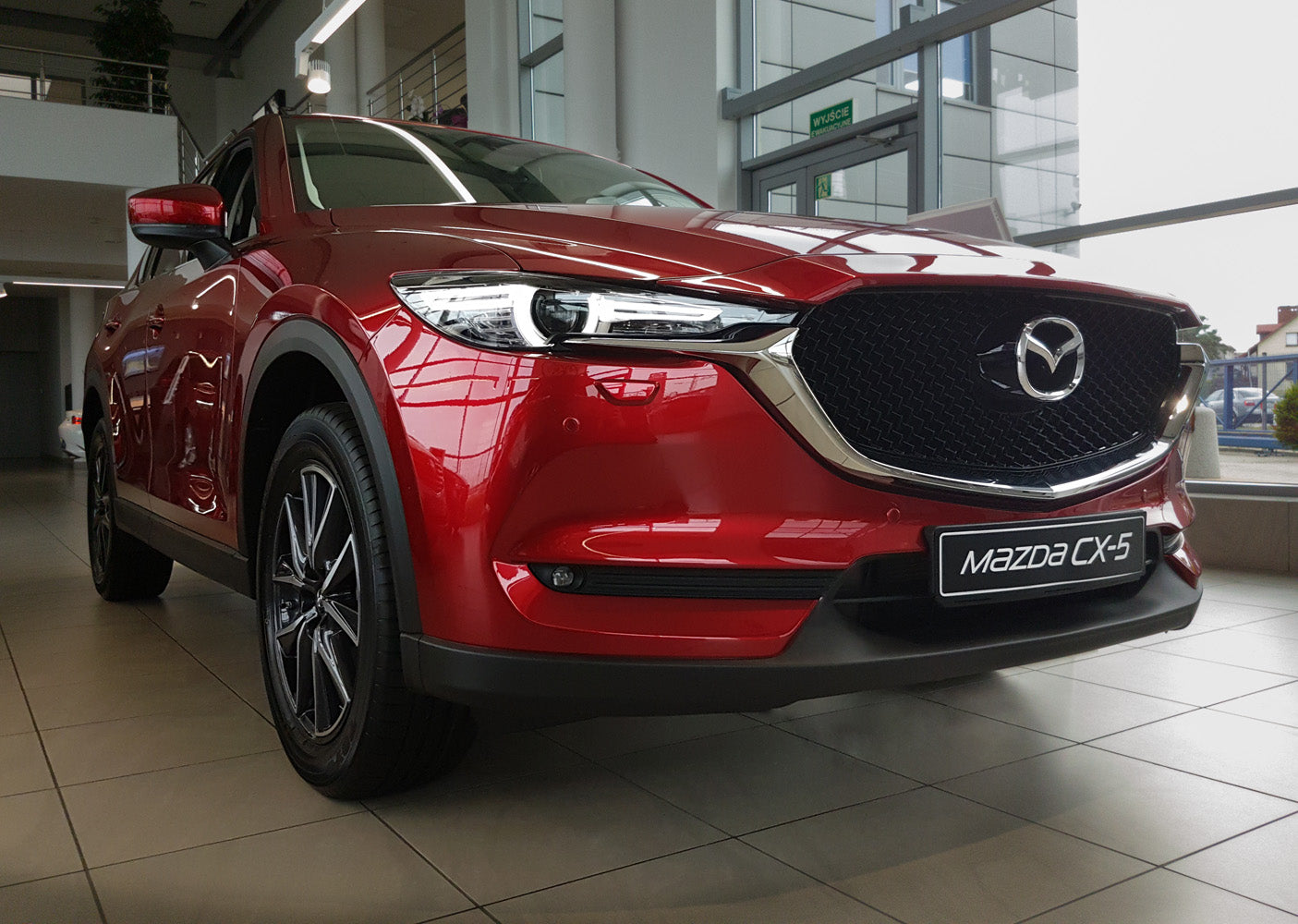 Tröskelskydd Special Edition Mazda CX-5 II 2017–2021, facelift 2021–2025 – Silver satin – detaljbild 3