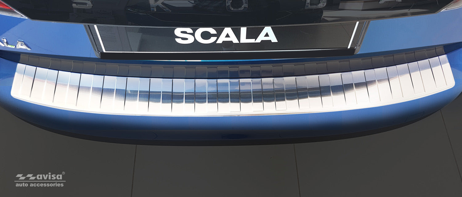 Lastskydd Skoda Scala 2019–2024 facelift 2024+ – Silver satin – detaljbild 2