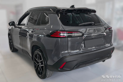 Bakluckelist Toyota Corolla Cross (XG1TJ) 2022–2025, facelift 2025+ – Spegelpolerat silver – detaljbild 2