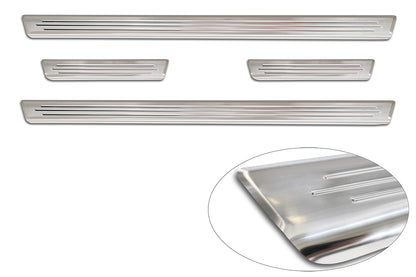Tröskelskydd Lines Fiat 600 2023+ – Silver satin