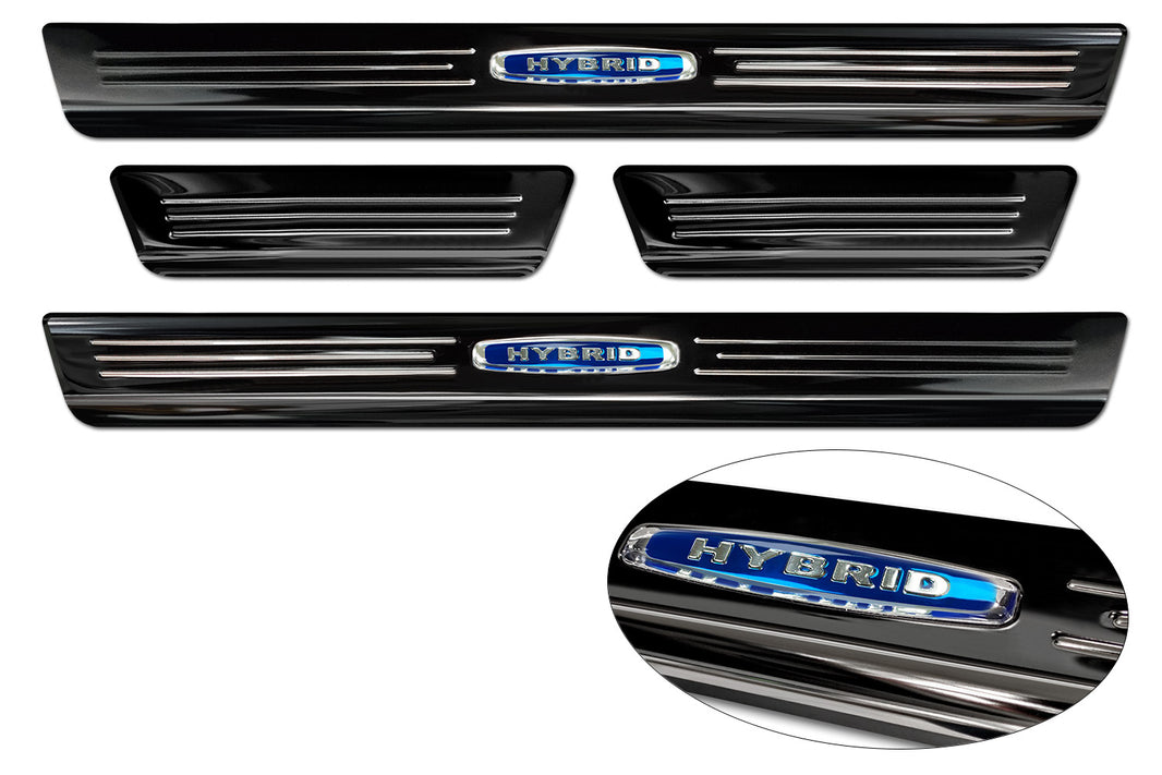 Tröskelskydd Hybrid Peugeot 308 III halvkombi/ 308 III SW Kombi 2021+/ Peugeot E-308 III halvkombi/ E-308 III SW Kombi 2021+ – Svart miror