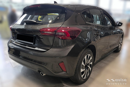 Bakluckelist Ford Focus IV halvkombi 5-dörrars/ ST-Line 2018–2021, facelift 2021+ – Spegelpolerat silver – detaljbild 2