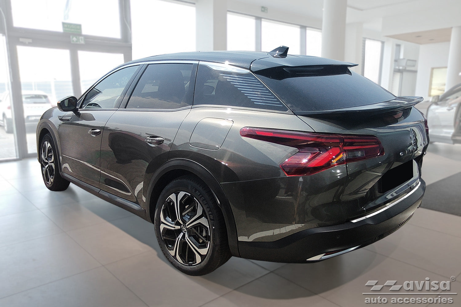 Lastskydd Citroen C5 X 2021+ – Silver satin – detaljbild 2