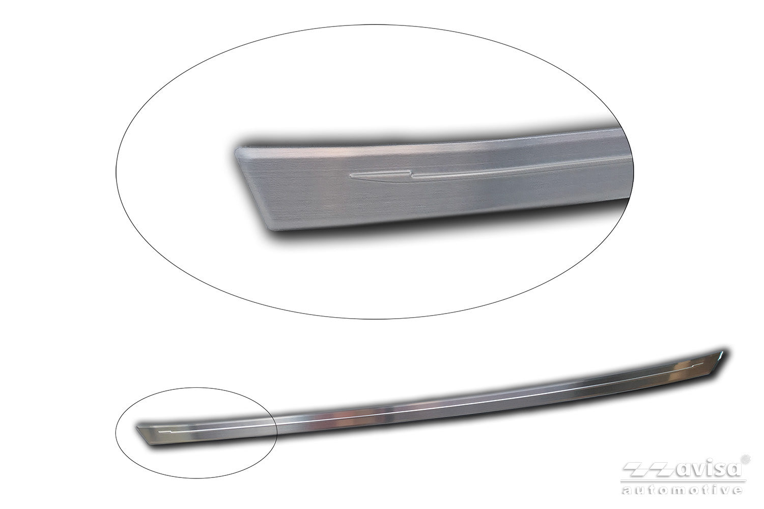 Bakluckelist Opel Frontera 2024+ – Silver satin – detaljbild 3