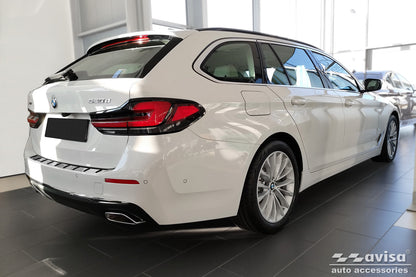 Lastskydd Strong Edition BMW 5 VII Touring G31 facelift 2020–2024 (utan M-paket) – Silver satin – detaljbild 2