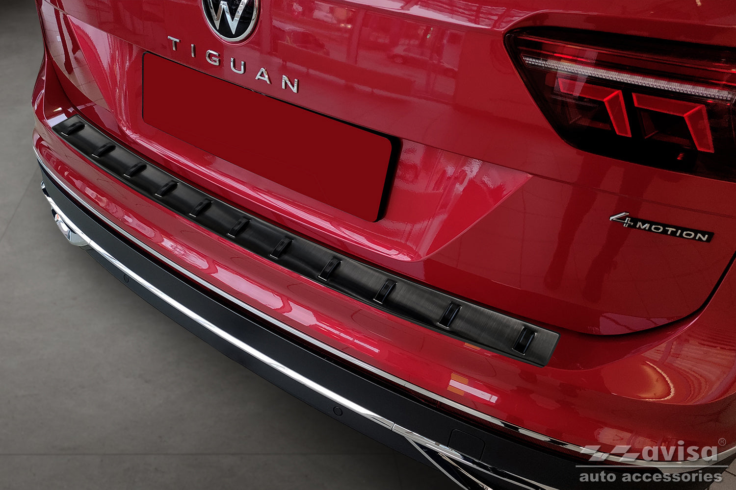 Lastskydd Strong Edition Volkswagen Tiguan II 2015–2020, facelift 2020+/ eHybrid 2020–2024 m.fl. – Svart – detaljbild 3