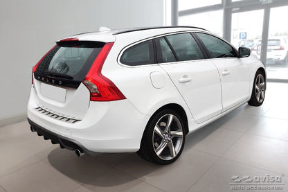 Lastskydd Strong Edition Volvo V60 2010–2013, facelift 2013–2018 / Volvo V60 Cross Country 2015+ – Silver satin – detaljbild 2