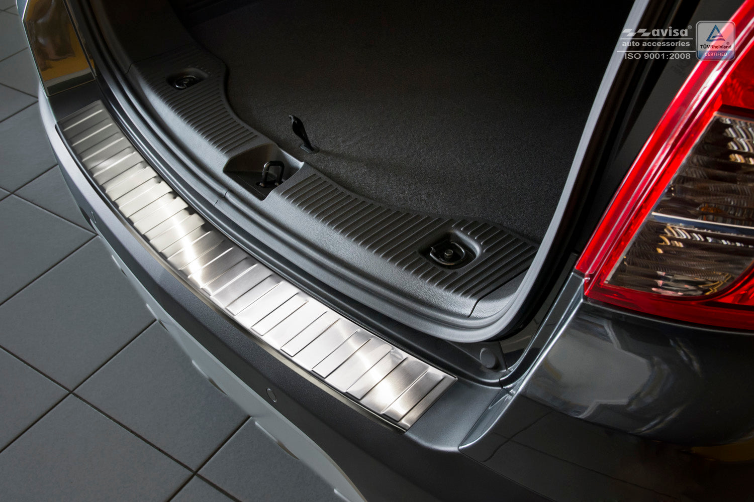 Lastskydd Opel Mokka 2012–2016 – Silver satin – detaljbild 3