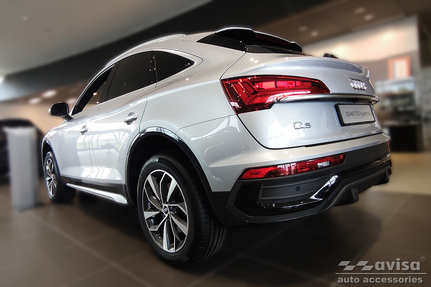 Lastskydd Audi Q5 Sportback/ Q5 Sportback Tfsi E/ S-line 2020–2025 / Audi Q5 Sportback Tfsi E 2021–2025 – Svart – detaljbild 2