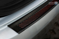 Lastskydd Mercedes Gle Coupe C292 2015–2019 – Svart steel, Röd&Svart Kolfiber