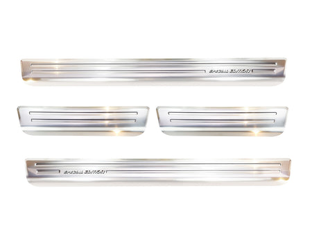 Tröskelskydd Special Edition Volkswagen Touareg III 2018–2023 facelift 2023+ – Silver satin (2/22241)