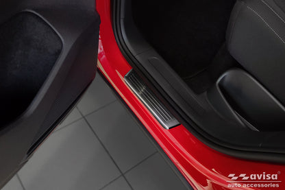Tröskelskydd Lines Volkswagen Tiguan II 2015–2020, facelift 2020+/ eHybrid 2020–2024 m.fl. – Svart – detaljbild 2