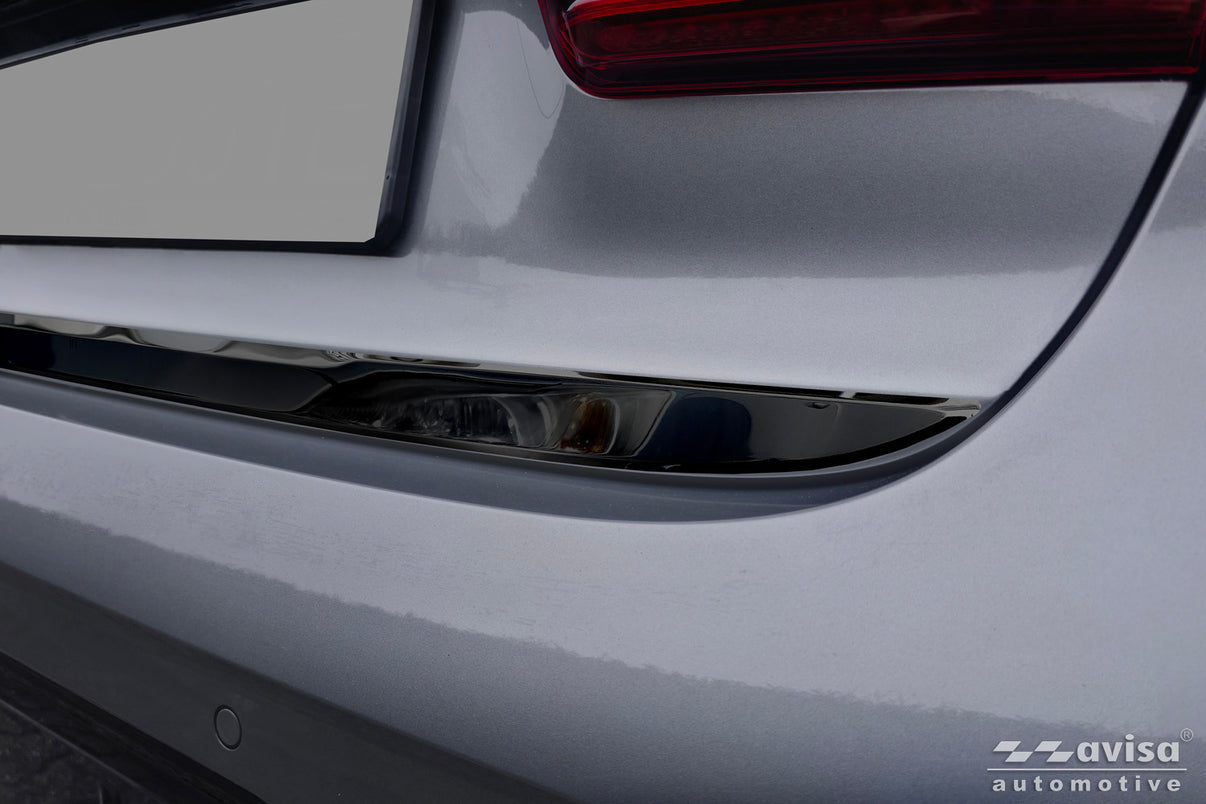 Bakluckelist BMW 3 (Sedan) G20 M-paket 2018–2022 facelift 2022–2024 facelift 2024+/ Seria 3 (Sedan) G80 M Competition… – Spegelblank svart – detaljbild 3