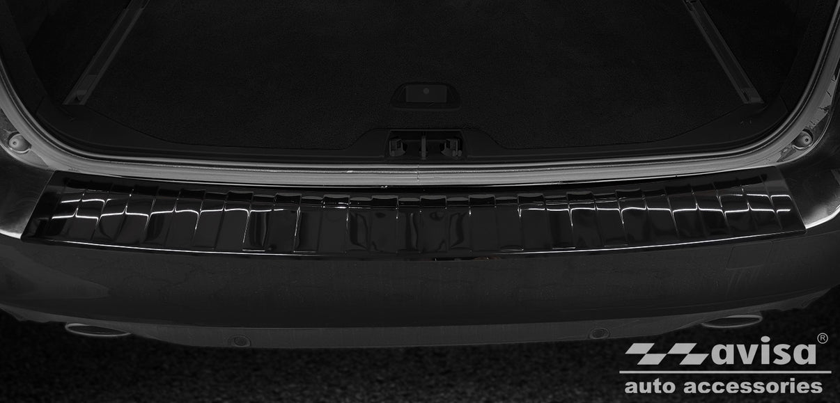 Lastskydd Volvo V70 III facelift 2014–2016 – Spegelblank svart – detaljbild 3