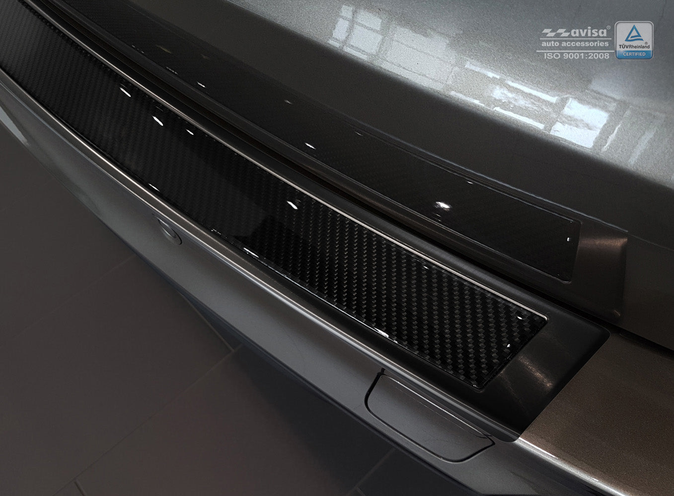 Lastskydd BMW X5 F15 2013+ – Svart steel, Svart Kolfiber – detaljbild 2