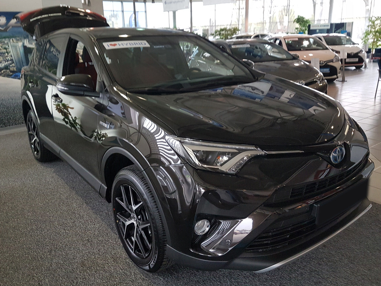 Lastskydd Toyota RAV4 IV facelift 02.2016–2018 – Svart – detaljbild 3
