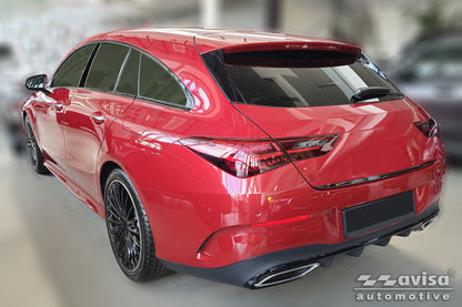 Bakluckelist Mercedes Cla II Shooting Brake (X118) 2019–2025 – Spegelblank svart – detaljbild 2
