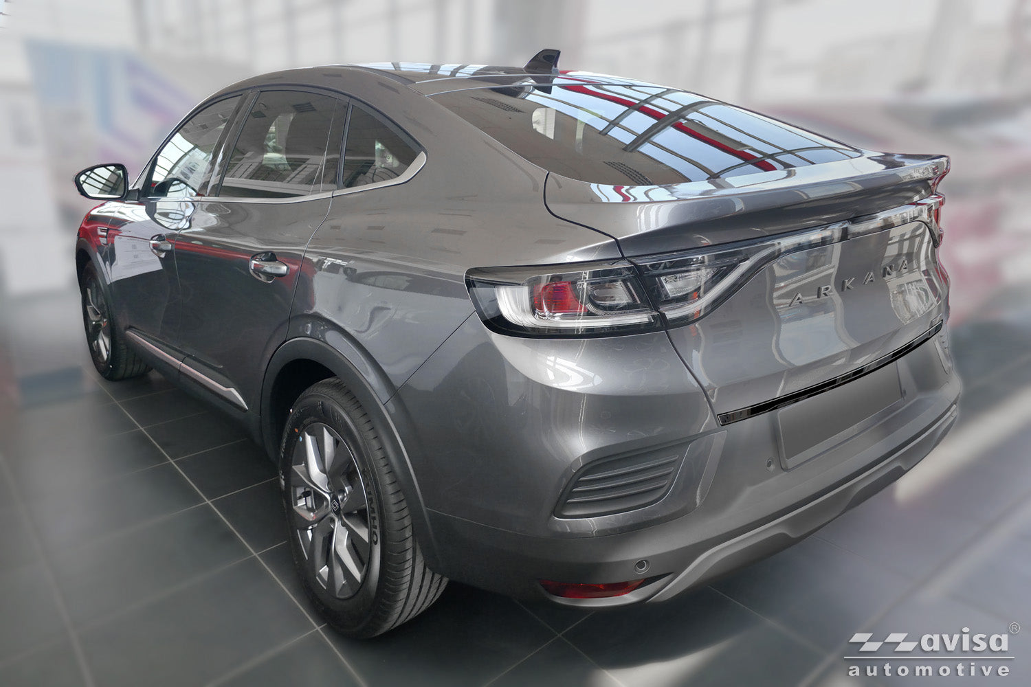 Bakluckelist Renault Arkana 2020+ – Spegelblank svart – detaljbild 2