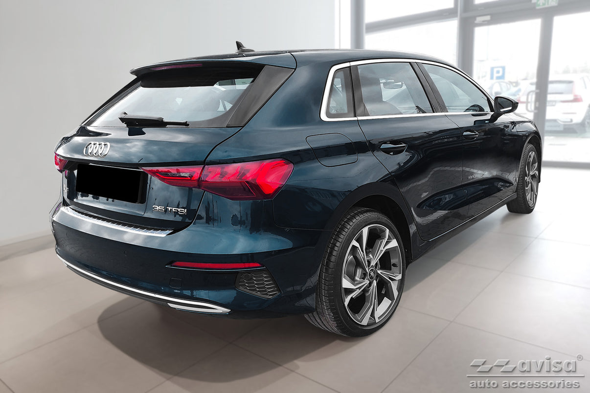 Lastskydd Audi A3 IV (8Y) Sportback 5-dörrars 2020+ – Silver satin – detaljbild 2