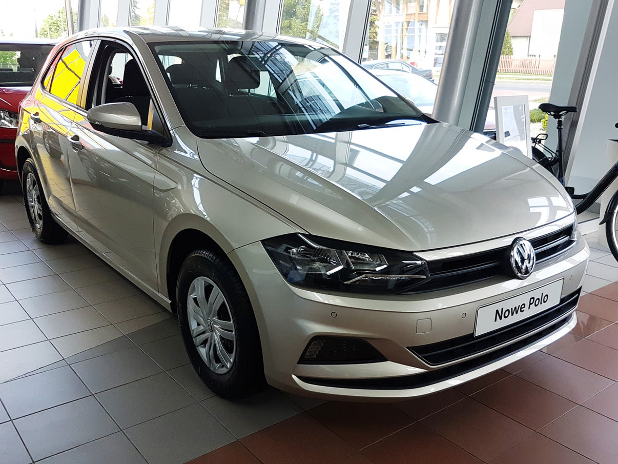 Lastskydd Volkswagen Polo VI halvkombi 5-dörrars 2017–2021, facelift 2021+ – Silver satin – detaljbild 3