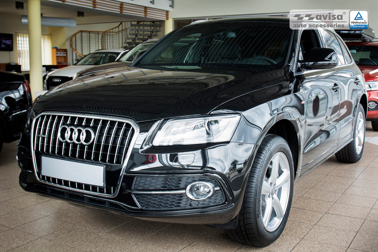 Lastskydd Audi Q5 2008–2012, facelift 2012–2016 / Audi SQ5 2013+ – Spegelpolerat silver – detaljbild 2