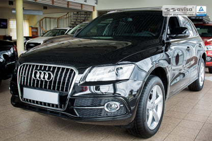 Lastskydd Audi Q5 2008–2012, facelift 2012–2016 / Audi SQ5 2013+ – Spegelpolerat silver – detaljbild 2