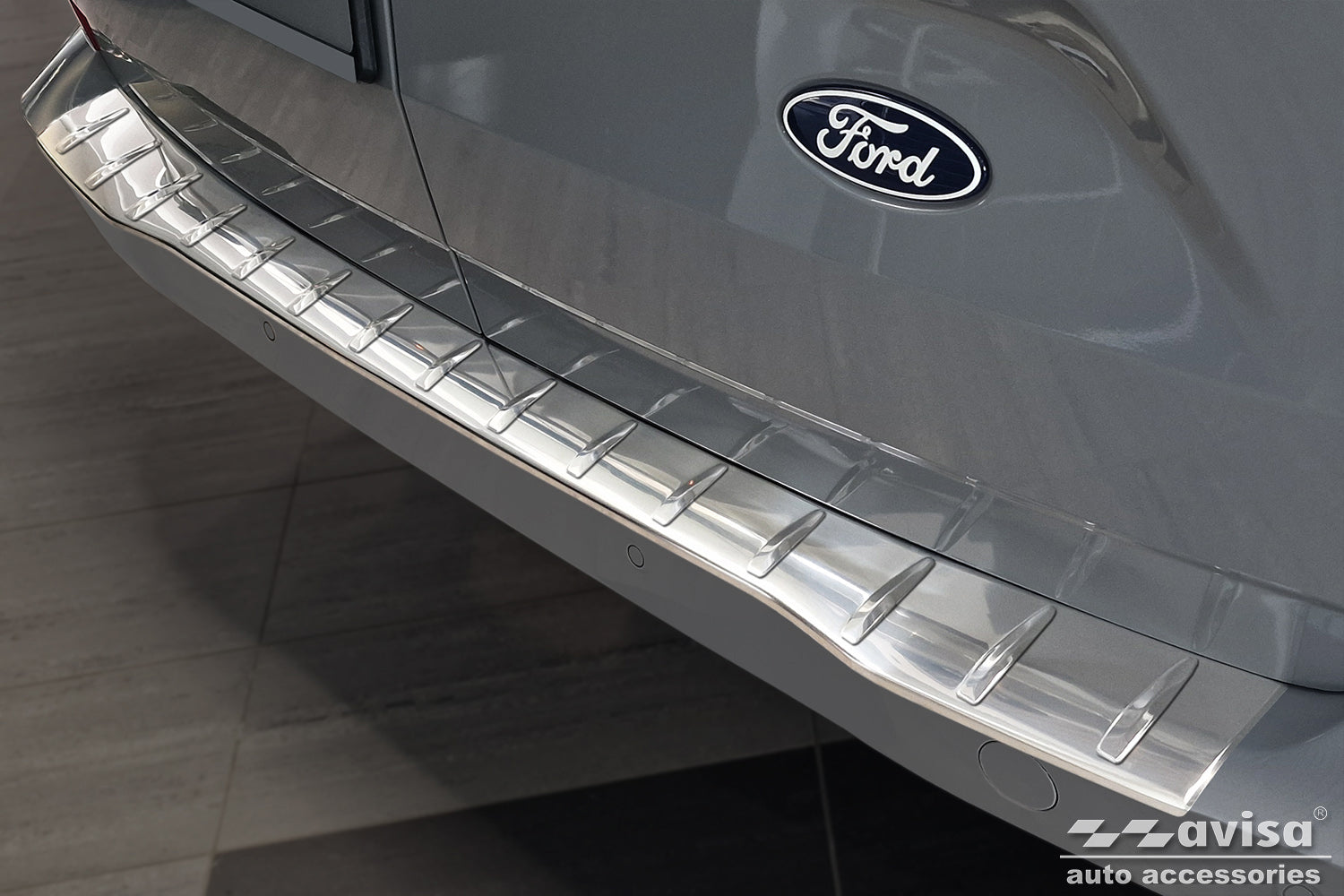 Lastskydd Ford Transit Custom II 2023+/ Ford Tourneo Custom II 2023+ ( utan sport version) Ford E-Transit Custom II, Ford… – Silver satin – detaljbild 3