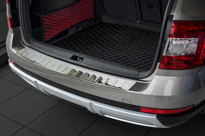 Lastskydd Skoda Octavia III Scout/ Active/ Ambition/ Edition/ Joy/ Elegance/ Style/ RS 2014–2020 – Silver satin – detaljbild 3