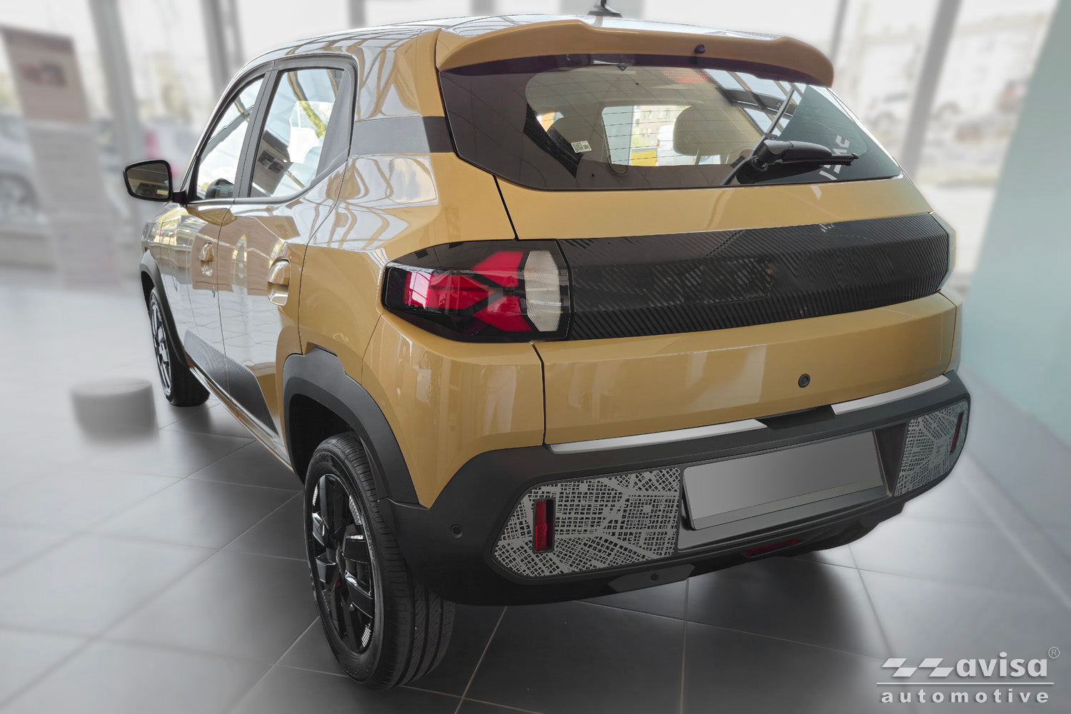 Lastskydd Soft Silver Dacia Spring facelift 2024+ – Soft Silver – detaljbild 2