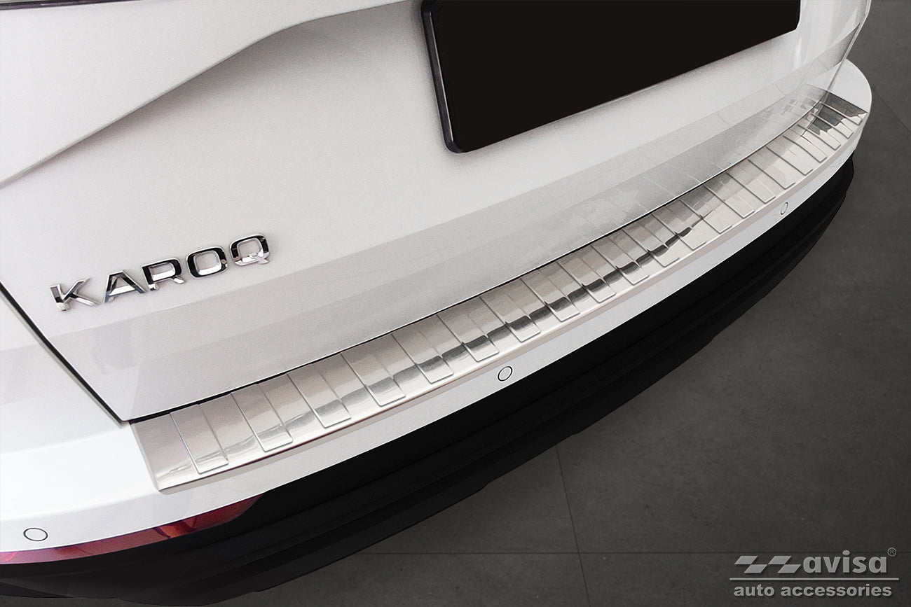 Lastskydd Skoda Karoq facelift 2022+/ Sportline facelift 2022+ – Silver satin – detaljbild 3
