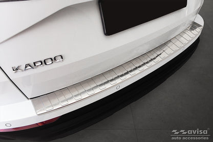 Lastskydd Skoda Karoq facelift 2022+/ Sportline facelift 2022+ – Silver satin – detaljbild 3