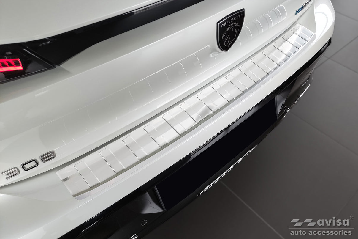 Lastskydd Peugeot 308 III hatchback2021–/ Peugeot E-308 III halvkombi 2021+ – Silver satin – detaljbild 3