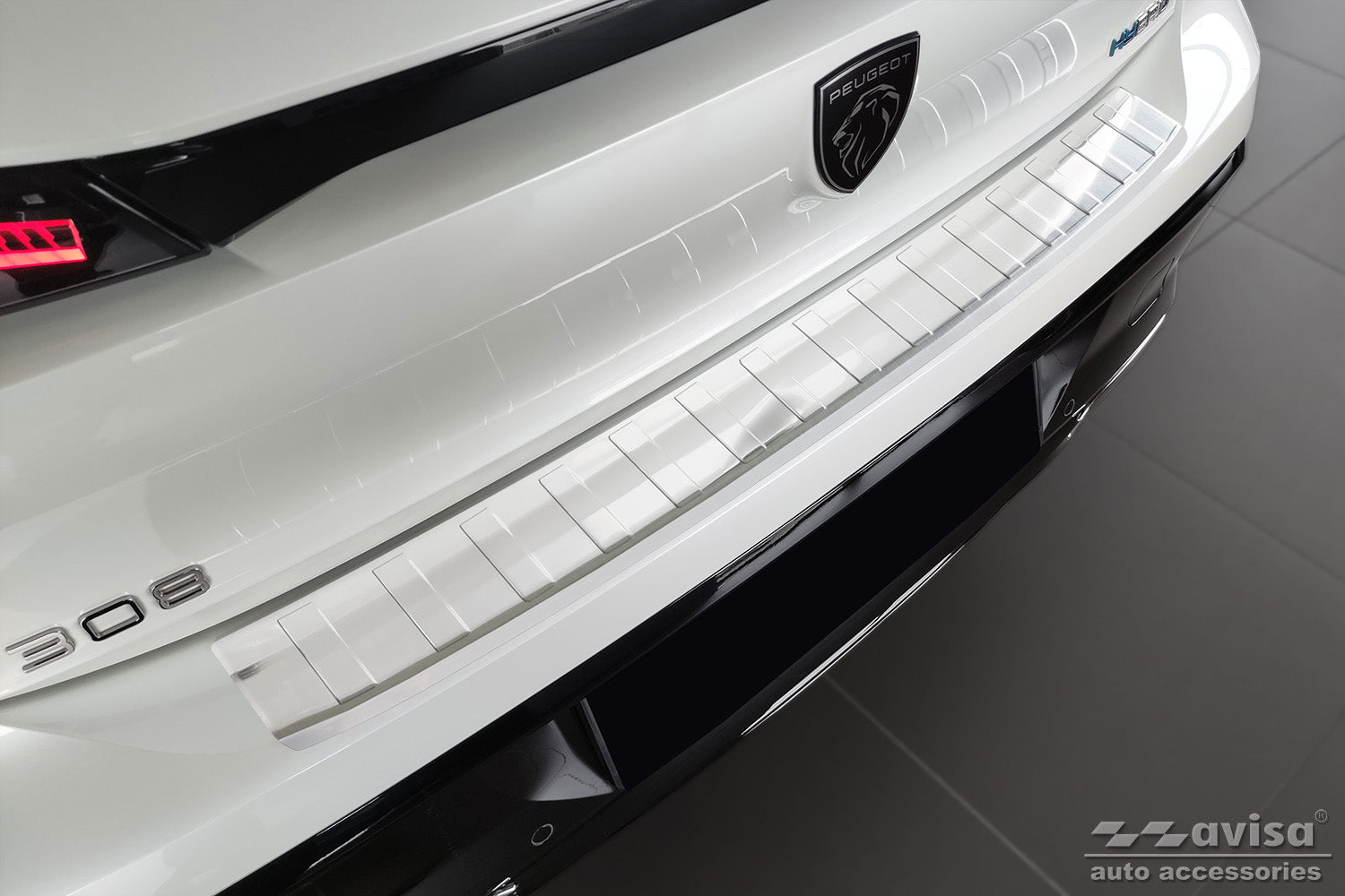 Lastskydd Peugeot 308 III hatchback2021–/ Peugeot E-308 III halvkombi 2021+ – Silver satin – detaljbild 3