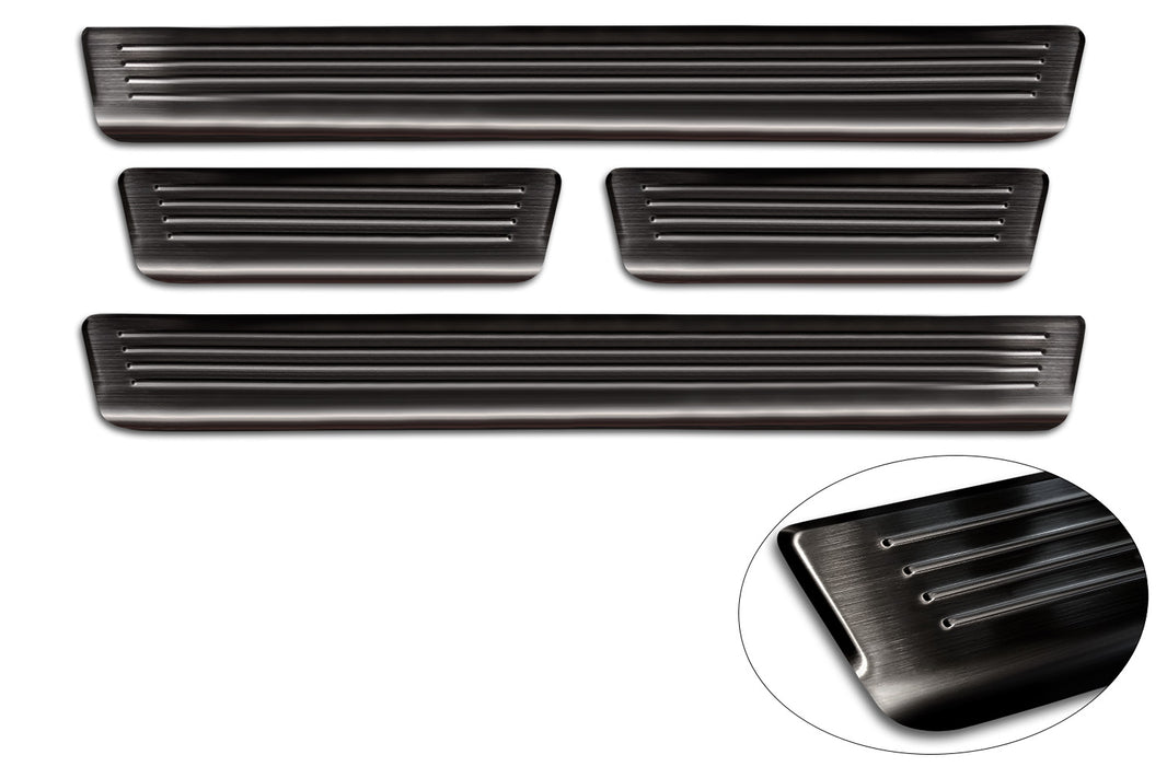 Tröskelskydd Lines Skoda Octavia IV liftback/ Kombi 2019–2024 facelift 2024+ – Svart