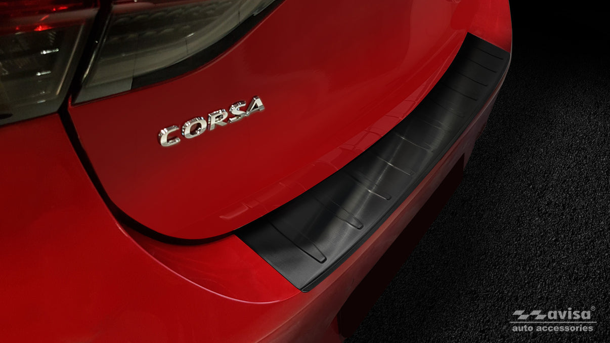 Lastskydd Opel Corsa F VI GS Line halvkombi 5-dörrars 2019– 2023, facelift 2023+ m.fl. – Svart – detaljbild 3