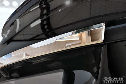 Bakluckelist Kia X-Ceed 2019–2022, facelift 2022+ – Spegelpolerat silver – detaljbild 3