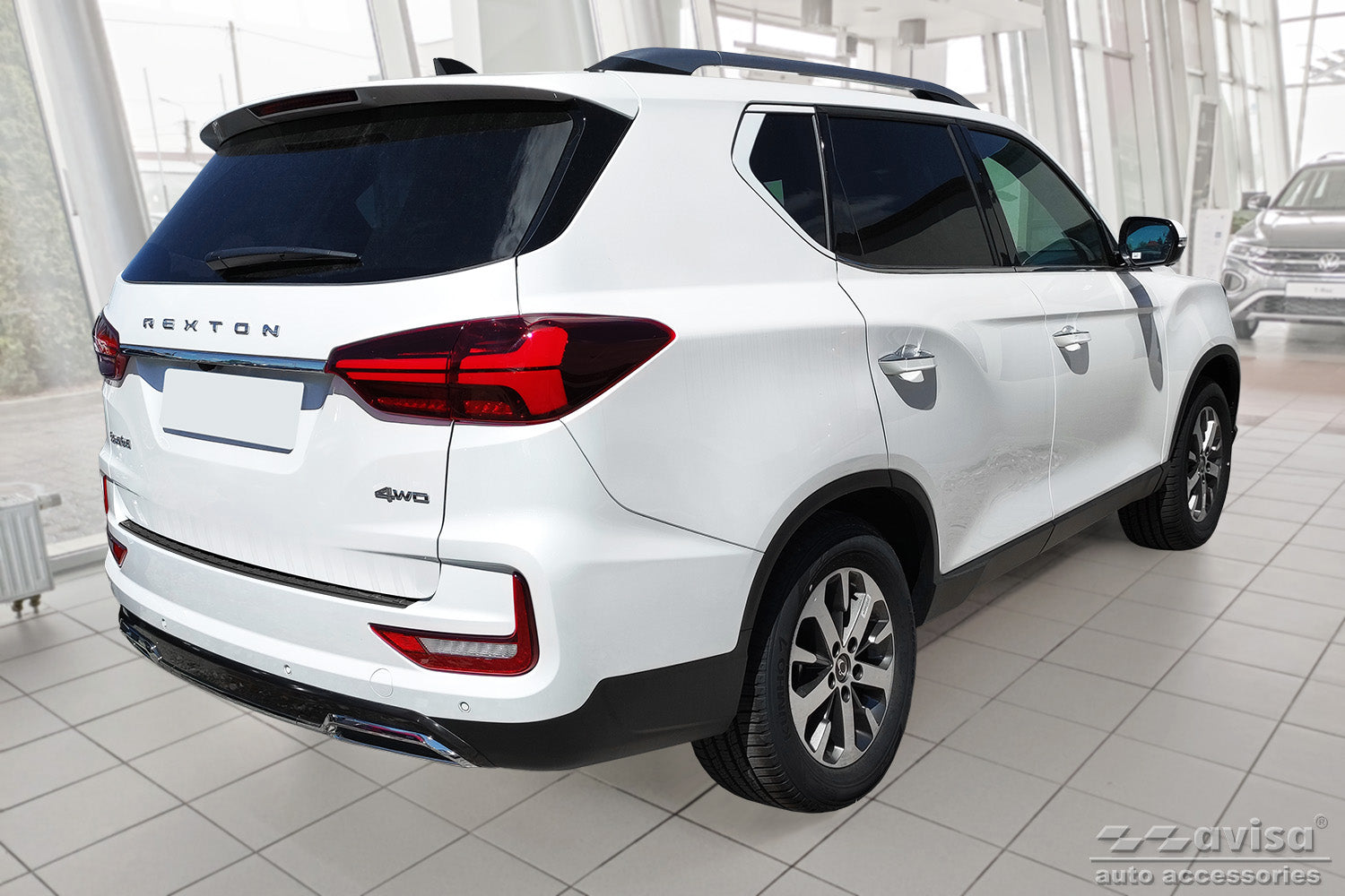 Lastskydd Ssangyong Rexton facelift 2021+ – Svart – detaljbild 2