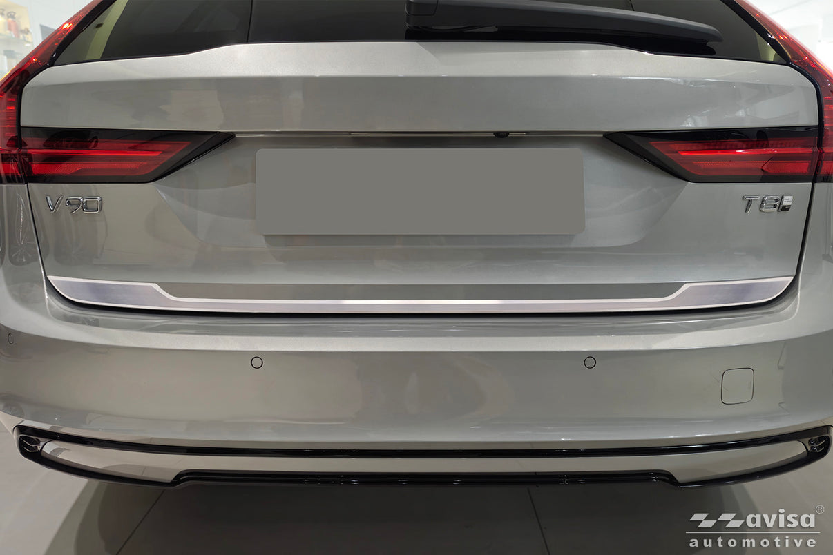 Bakluckelist Volvo V90 Kombi 2016+/ V90 Cross Country 2016+ – Silver satin – detaljbild 3
