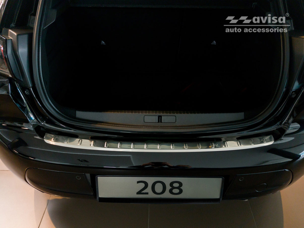 Lastskydd Peugeot 208 II halvkombi 5-dörrars 2019–2023, facelift 2023+ – Silver satin – detaljbild 3