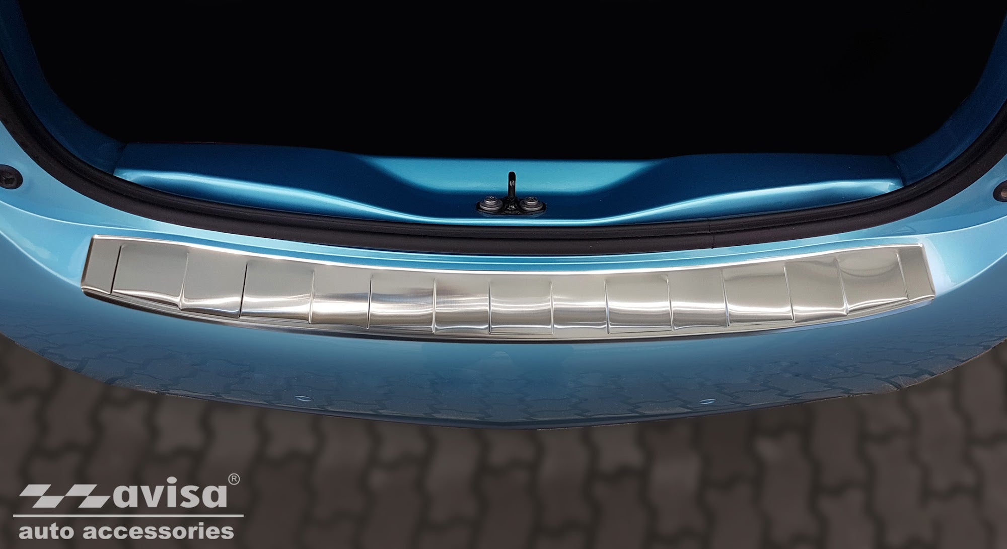 Lastskydd Renault Zoe halvkombi 5-dörrars facelift 2019+ – Silver satin – detaljbild 3