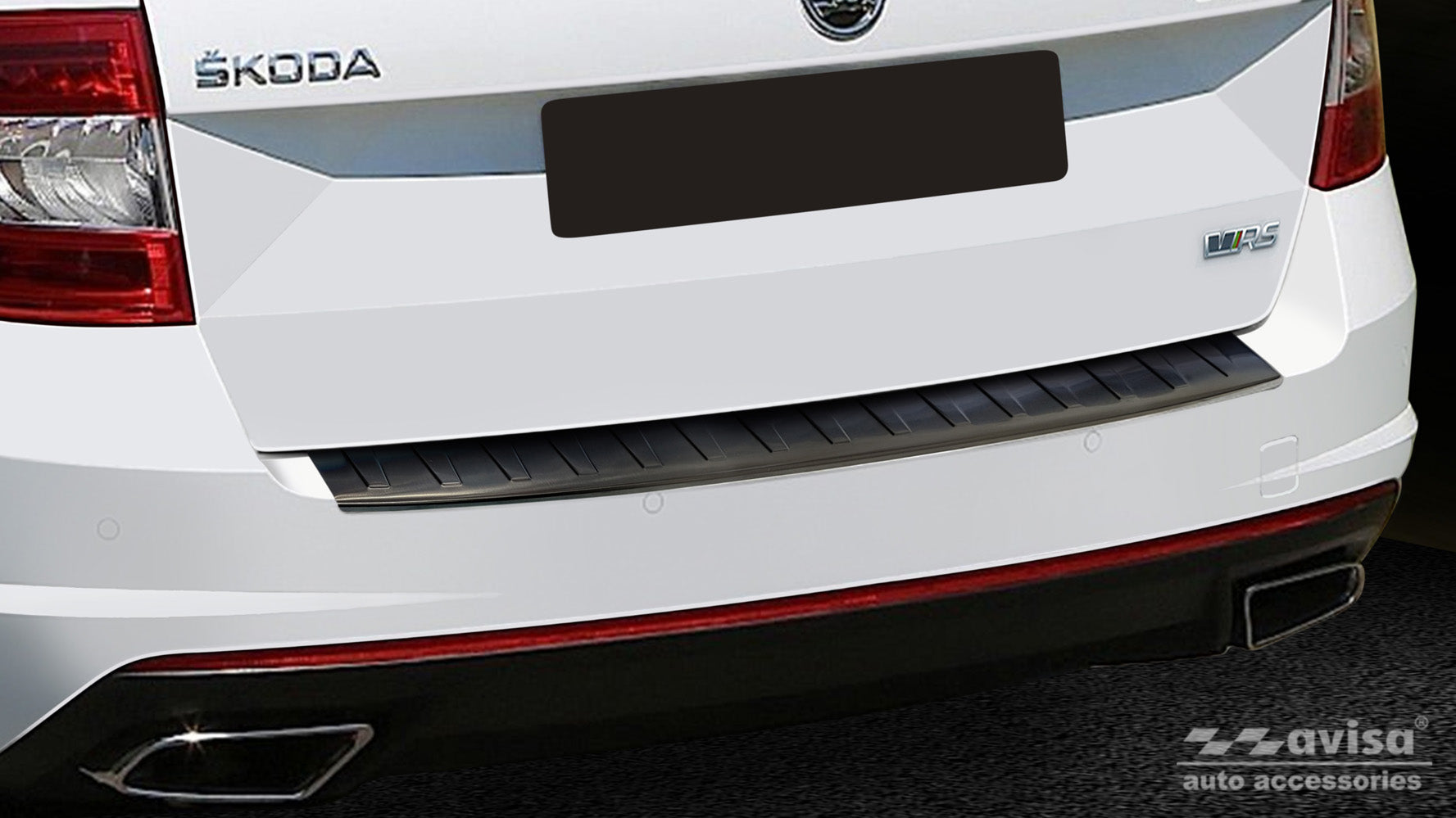 Lastskydd Skoda Octavia III Kombi RS version 2013–2016, facelift 2016–2019 – Svart – detaljbild 2