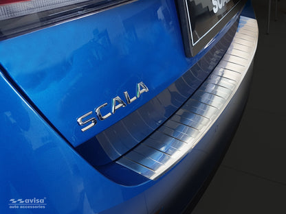Lastskydd Skoda Scala 2019–2024 facelift 2024+ – Silver satin – detaljbild 3