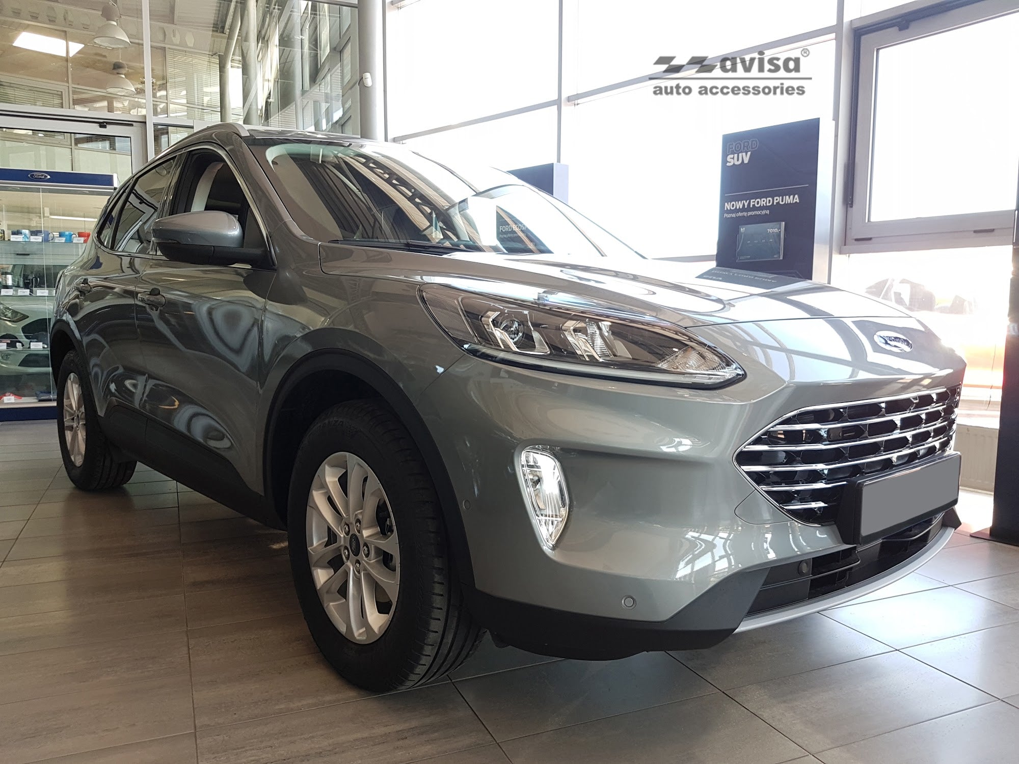 Lastskydd Ford Kuga III Titanium/ Titanium X/ Trend/ Cool+Connect 2019–2024, facelift 2024+ – Svart – detaljbild 2
