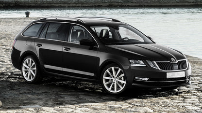 Lastskydd Skoda Octavia III Kombi facelift 2016–2019 – Silver satin – detaljbild 3