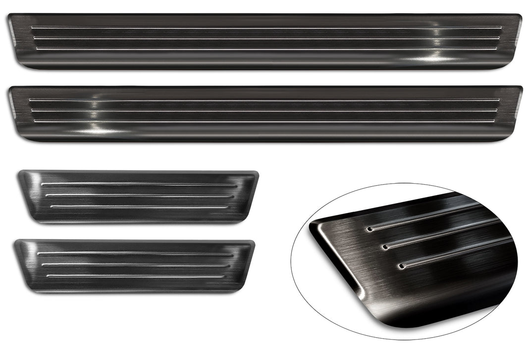 Tröskelskydd Lines Skoda Superb IV Kombi 2024+ / Volkswagen Passat B9 Variant/ R-line/ Hybrid 2024+ – Svart