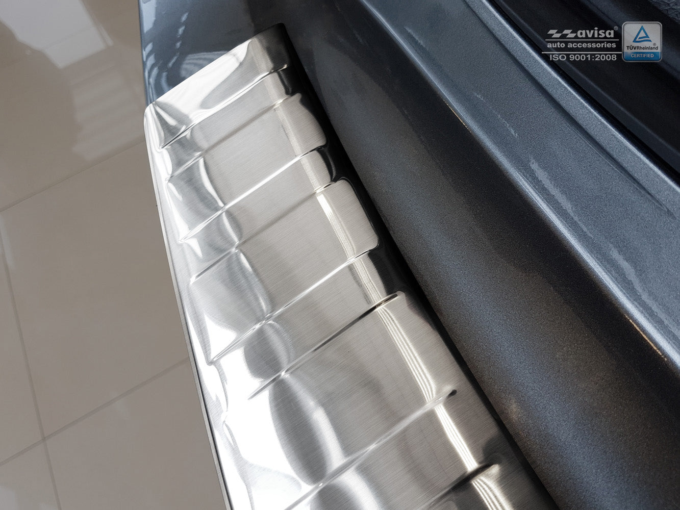 Lastskydd Nissan X-Trail III (T32) facelift 2017–2021 – Silver satin – detaljbild 2