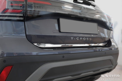 Bakluckelist Volkswagen T-Cross 2018–2024, facelift 2024+ – Spegelpolerat silver – detaljbild 3
