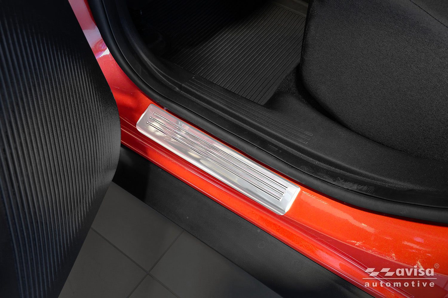 Tröskelskydd Lines Opel Frontera 2024+/ Frontera Electric 2024+ – Silver satin – detaljbild 2