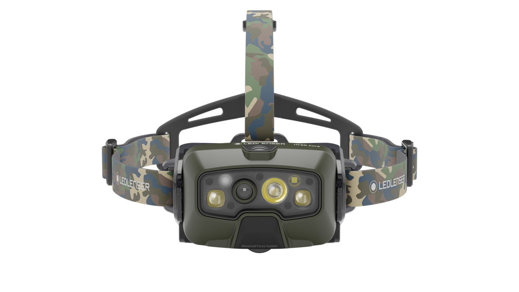 LEDLENSER HF8R Core RGB Camo - produktbillede set forfra | LED LINSER